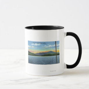 Tasse Vue de lac de dock d'auberge de Whiteface