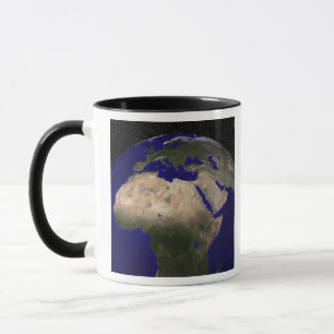 Tasse Vue de l'Afrique, l'Europe, le Moyen-Orient, et