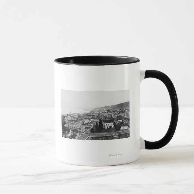 Tasse Vue de l'oeil d'Oiseau d'Astoria, OU photo (Droite)