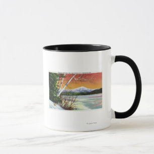 Tasse Vue de montagne de Whiteface du lac dedans