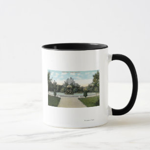 Tasse Vue de parc de Capron de la fontaine