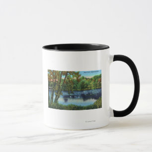 Tasse Vue de parc d'Edgewood de l'étang de canard