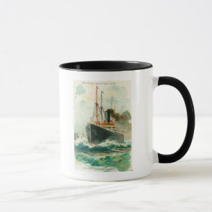 Tasse Vue de Patricia en mer, Hambourg-Amérique