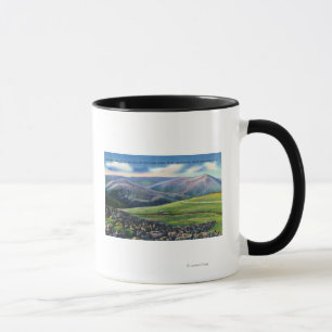 Tasse Vue de sommet de rail de dent, crêtes du nord