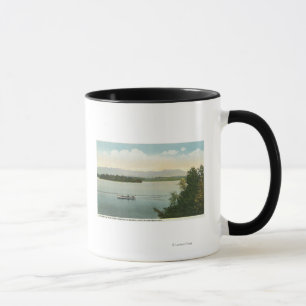 Tasse Vue de trois Mile Island de l'Ossipee Mts