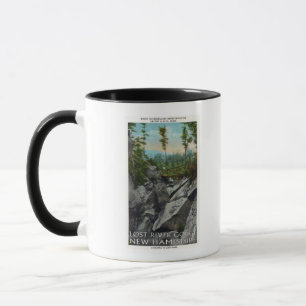 Tasse Vue d'entrée d'une gorge glaciaire antique