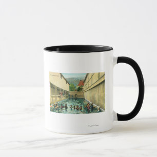 Tasse Vue des baigneurs dans les bains
