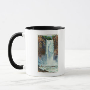 Tasse Vue des chutes de Taughannock depuis le bas