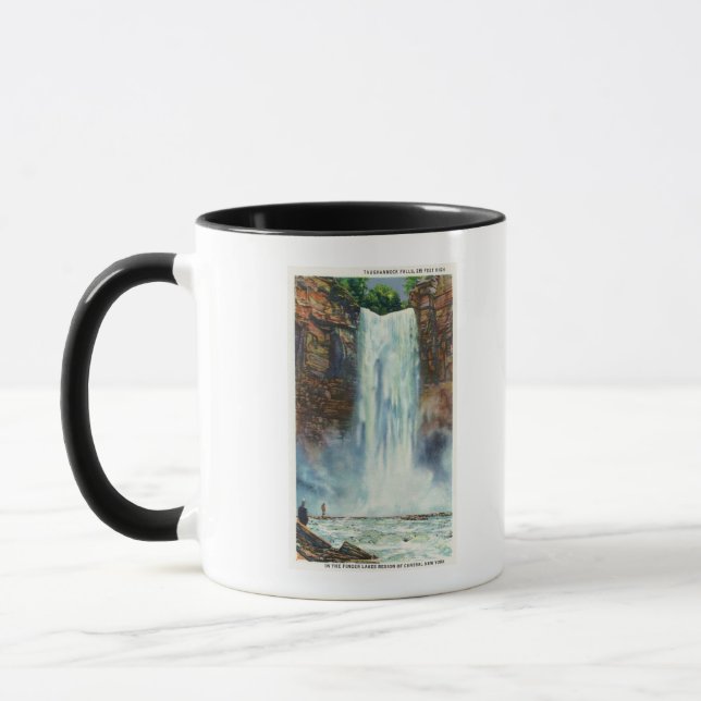 Tasse Vue des chutes de Taughannock depuis le bas (Gauche)