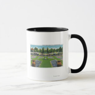 Tasse Vue des jardins d'un domaine de lac Chautauqua