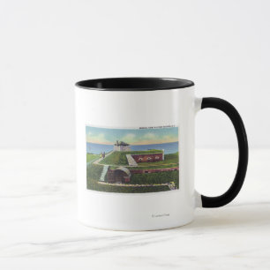Tasse Vue des quarts de dirigeant dans le vieux château