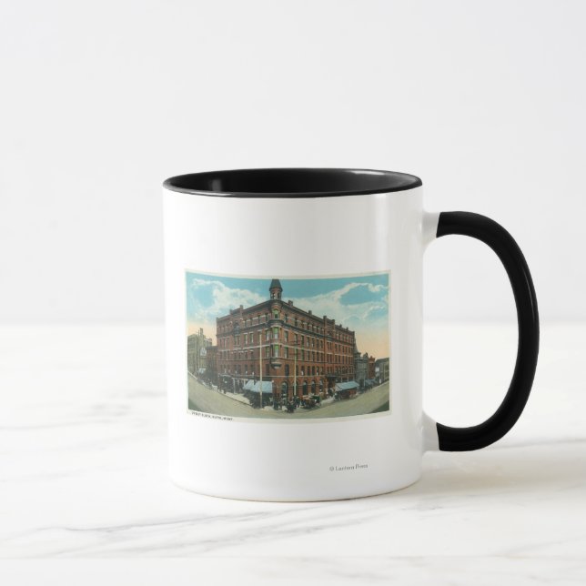 Tasse Vue du bloc Owsley de TownButte, MT (Droite)