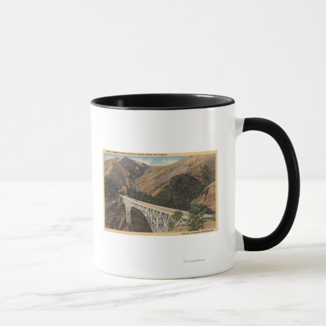 Tasse Vue du pont Pacific Hwy sur Shasta (Droite)