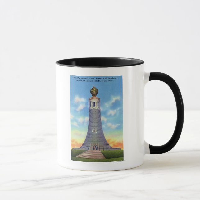 Tasse Vue du sommet du mémorial de guerre d'État (Droite)