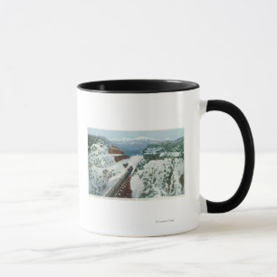 Tasse Vue du Train au Sommet de la Côte