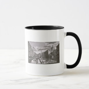 Tasse Vue d'un cortège dans le Graben
