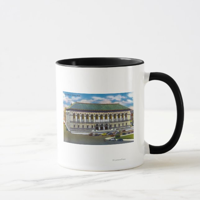 Tasse Vue extérieure de la bibliothèque publique (Droite)