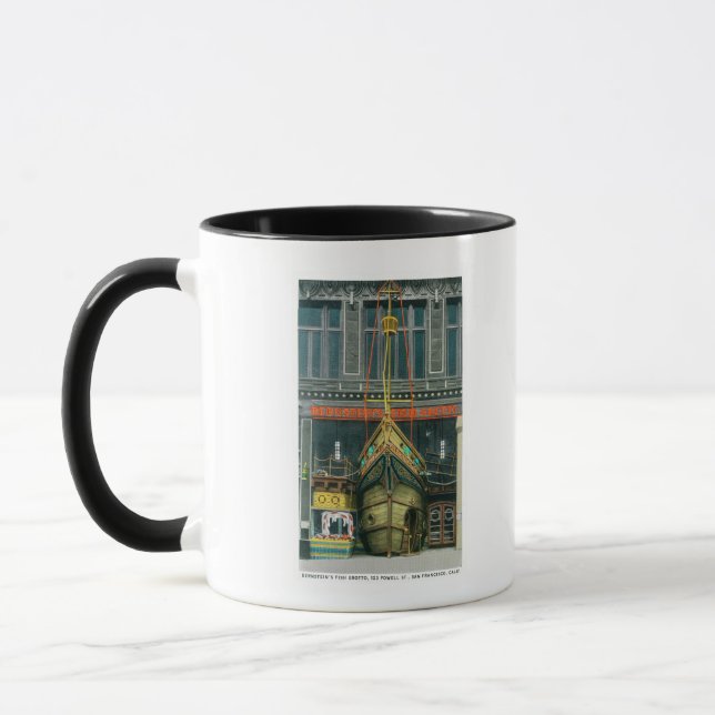 Tasse Vue extérieure de la grotte aux poissons de Bernst (Gauche)