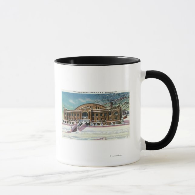 Tasse Vue extérieure de l'arène olympique en hiver (Droite)