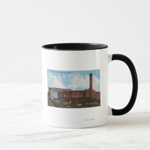 Tasse Vue extérieure de l'usine de sucre de betterave