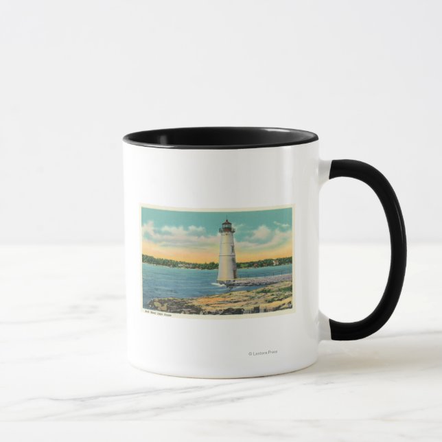 Tasse Vue extérieure de Rock Island Light House (Droite)