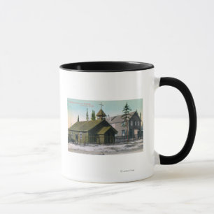 Tasse Vue extérieure d'église de St Mathew et
