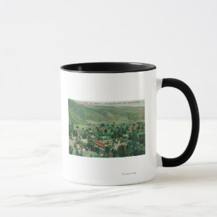 Tasse Vue extérieure des sources thermales et jardins de