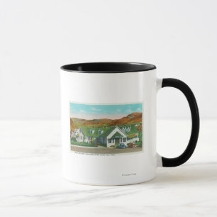 Tasse Vue extérieure du � de la hutte verte