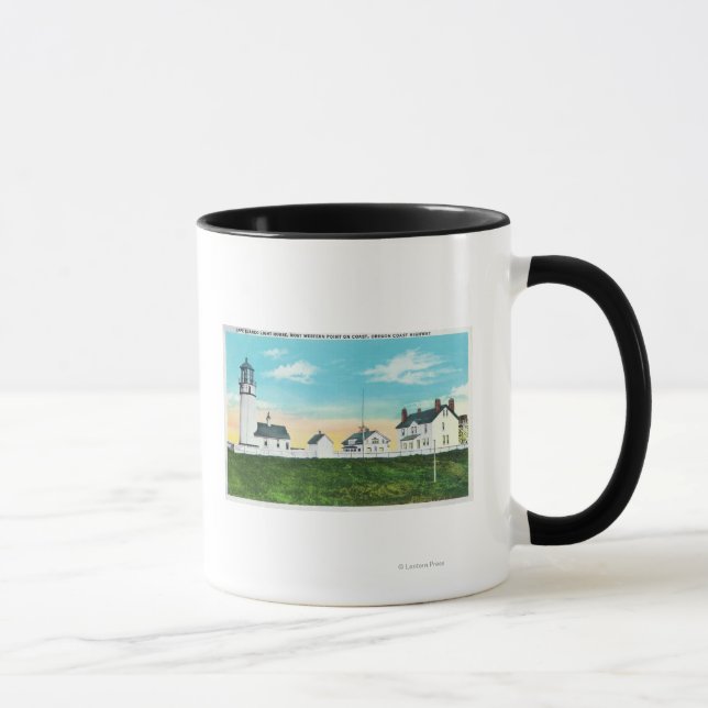 Tasse Vue extérieure du phare du Cap BlancoCôte (Droite)