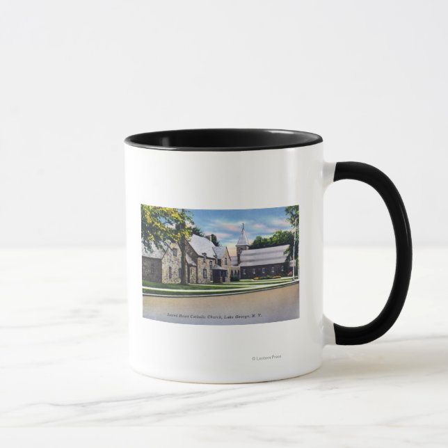 Tasse Vue extérieure du Sacré-Coeur catholique (Droite)