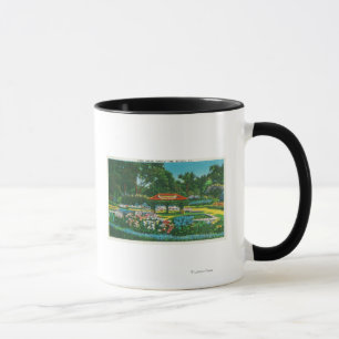 Tasse Vue florale d'emblème de parc de Humboldt