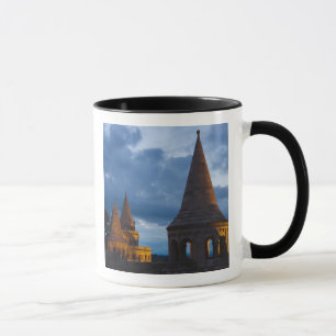 Tasse Vue nocturne sur le bastion des pêcheurs, Castle 