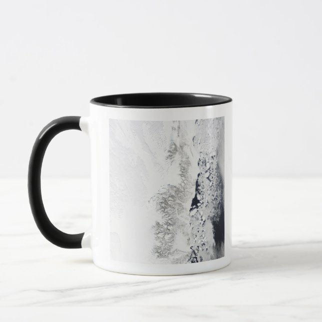 Tasse Vue satellite de la côte est de Greenlan (Gauche)