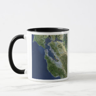 Tasse Vue satellite de San Francisco, la Californie