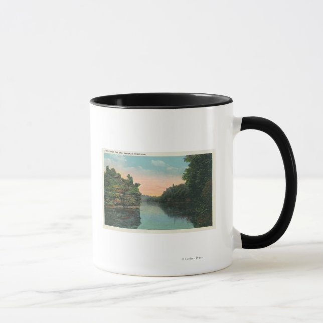 Tasse Vue sur le barrage du réservoir Ashokan (Droite)