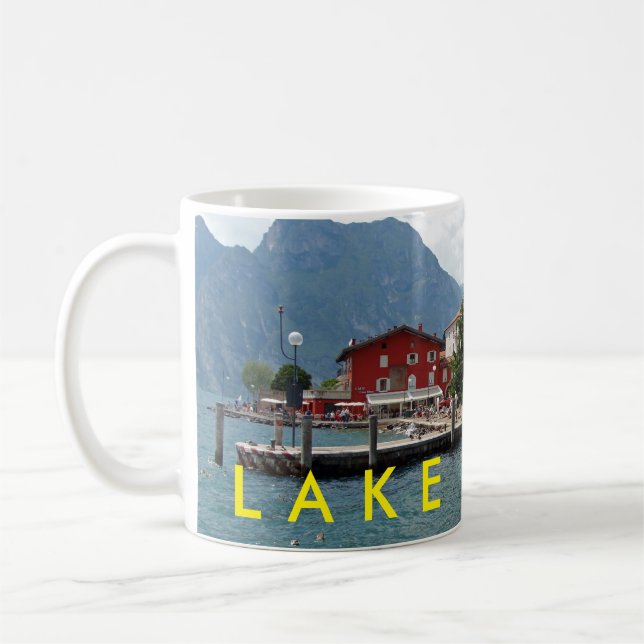Tasse vue sur le lac de Garde Torbole (Gauche)