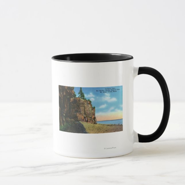 Tasse Vue sur le Rocher de la Cathédrale, Bar Harbour (Droite)