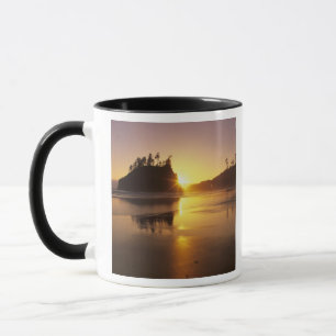 Tasse WA, PN Olympic, Deuxième Plage au coucher du solei