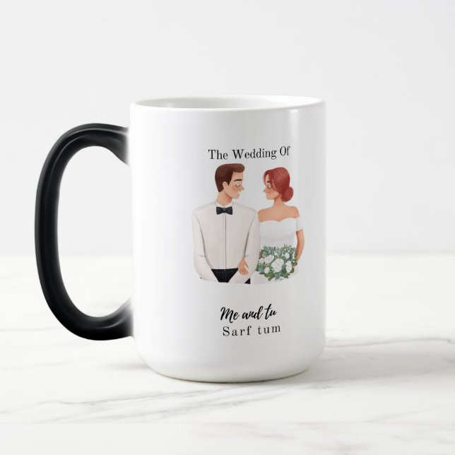 Tasse Wadding einzigartiges Design Moderne stilvol (Links)
