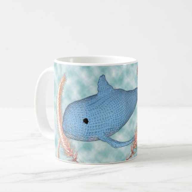 Tasse - Wale durch Gras schwimmen (Vorderseite Links)