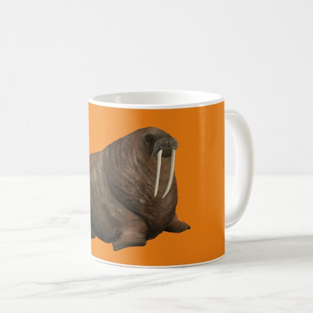 Tasse Walrus - orange (Devant droit)