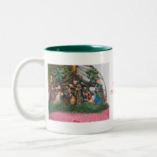 Tasse/Weihnachten/Nativity Zweifarbige Tasse
