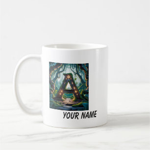 Tasse Weiß deinen Namen Anfangsbuchstaben A