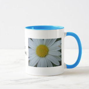 Tasse weisse Margerite: good morning