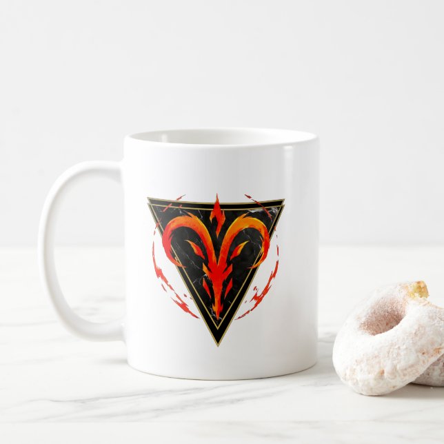 Tasse Widder Geschenk Astrologie (Mit Donut)