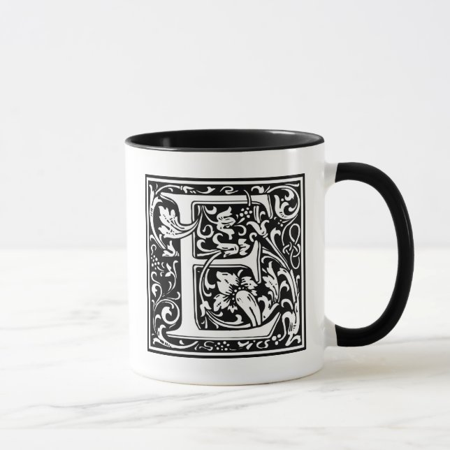 Tasse William Morris Alphabet "E" (Droite)
