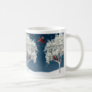 Tasse-Winter Kardinäle Kaffeetasse