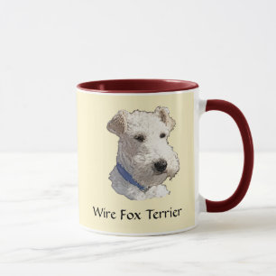 Tasse Wire Fox Terrier Art