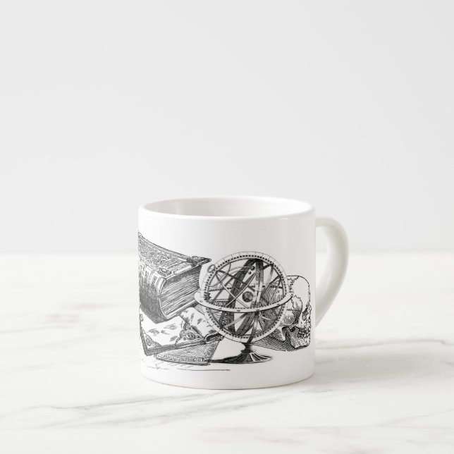 Tasse "Wissen und Tod" (Vorderseite Rechts)