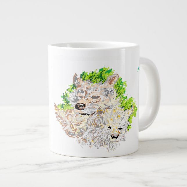 Tasse / Wölfe (Vorderseite Rechts)
